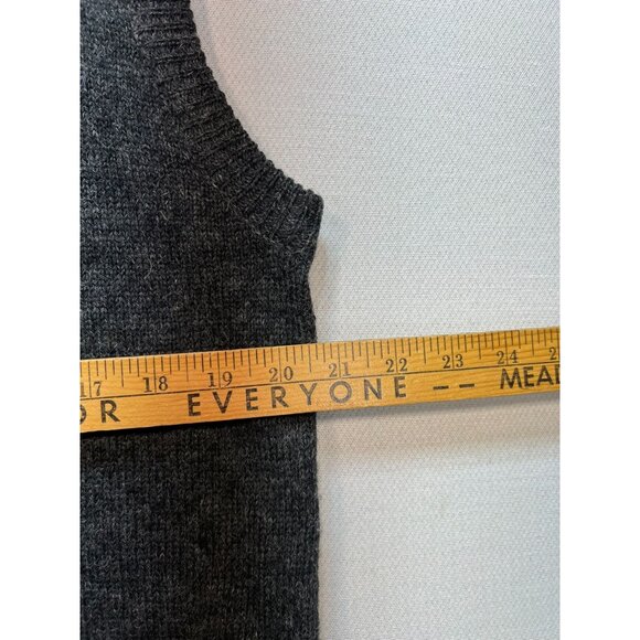 Giani Leone Mens Button Front Cardigan Wool Sweater Knit Size XL Gray Sleeveless - Picture 8 of 10